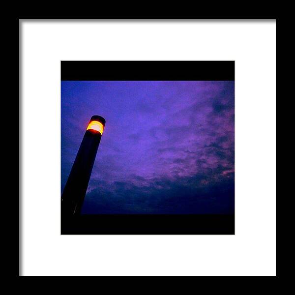  Framed Print featuring the photograph Dusk. Time To Turn On The Streetlights by Arnold Finderle