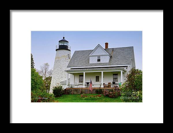 Castine Framed Print featuring the photograph Dyce Head Lighthouse by Sue Karski