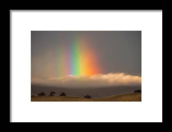 Landscape Framed Print featuring the photograph Early Morning Rainbow by Marc Crumpler
