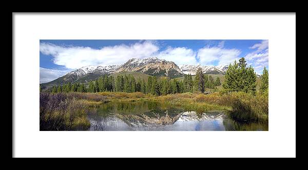 00175292 Framed Print featuring the photograph Easely Peak Boulder Mountains Idaho by Tim Fitzharris