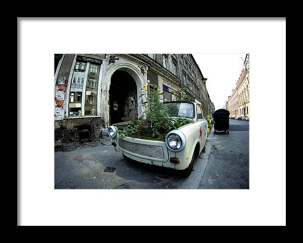 Trabant Framed Print featuring the photograph East Berlin by David Harding