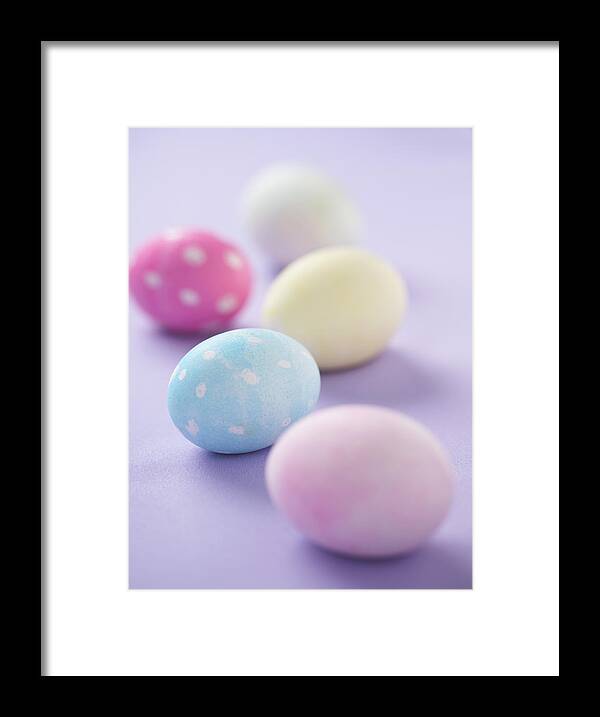 No People Framed Print featuring the photograph Easter Eggs by Jupiterimages