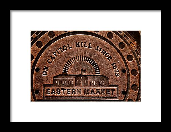 Eastern Market Plate Framed Print featuring the photograph Eastern Market by Claude Taylor