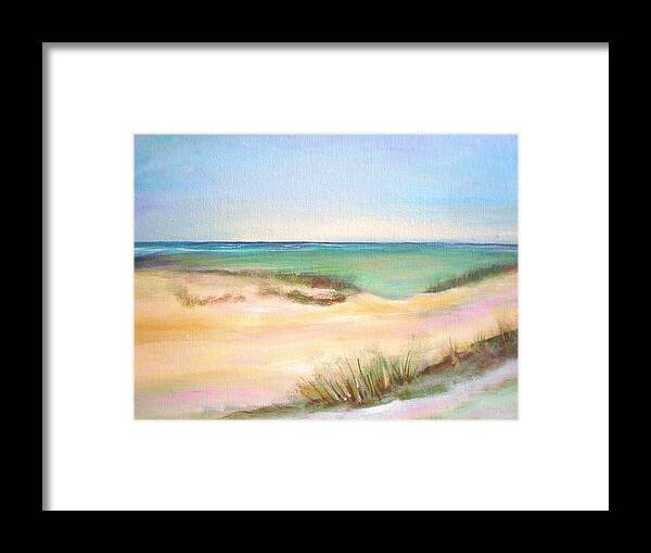 Seascape Framed Print featuring the painting Easy breezy by Patricia Piffath