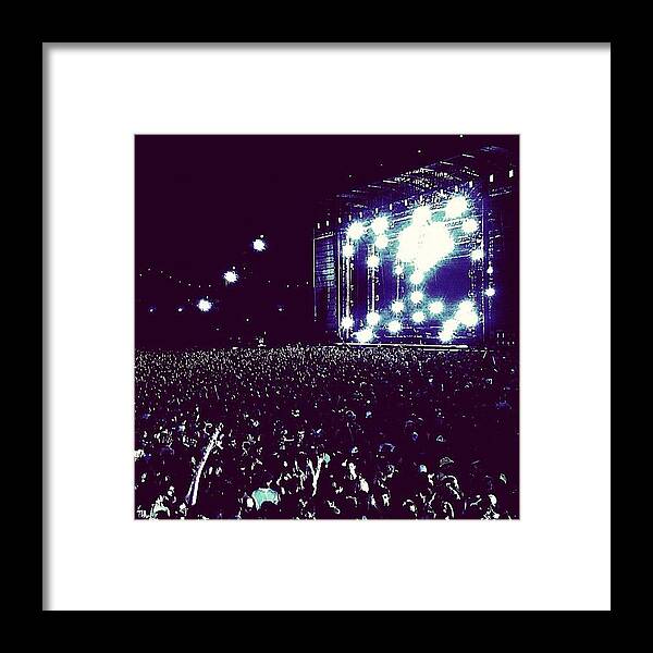 Edc Framed Print featuring the photograph #edc #kineticfield #marquee #vip #stage by David Leandro