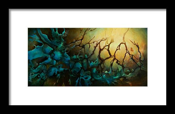 Abstract. Art Framed Print featuring the painting Eden by Michael Lang