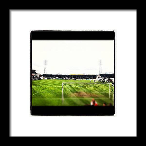 League2 Framed Print featuring the photograph #egarstreet #hereford #football #sport by Mathew Appleton