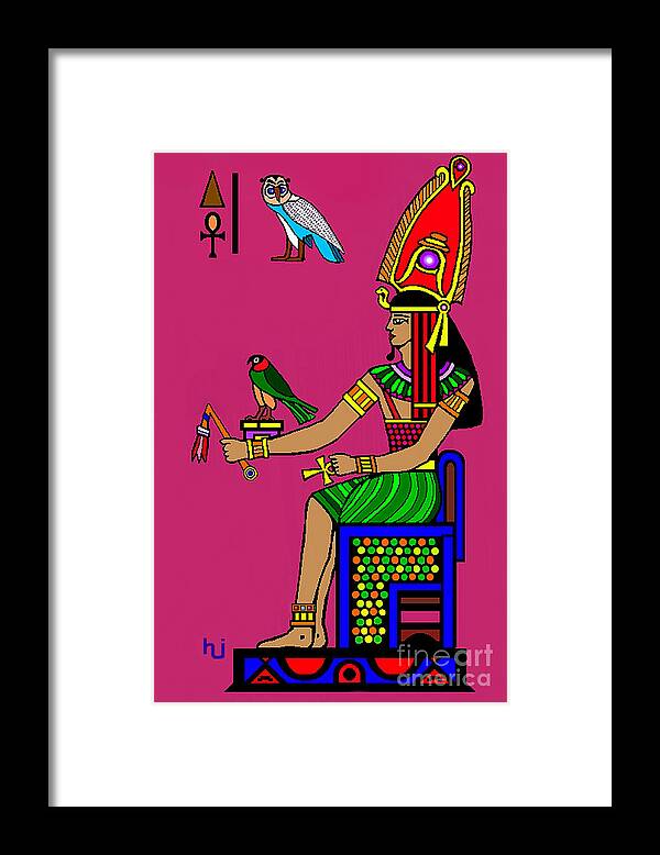 Egypt Framed Print featuring the mixed media Egyptian Royalty by Hartmut Jager