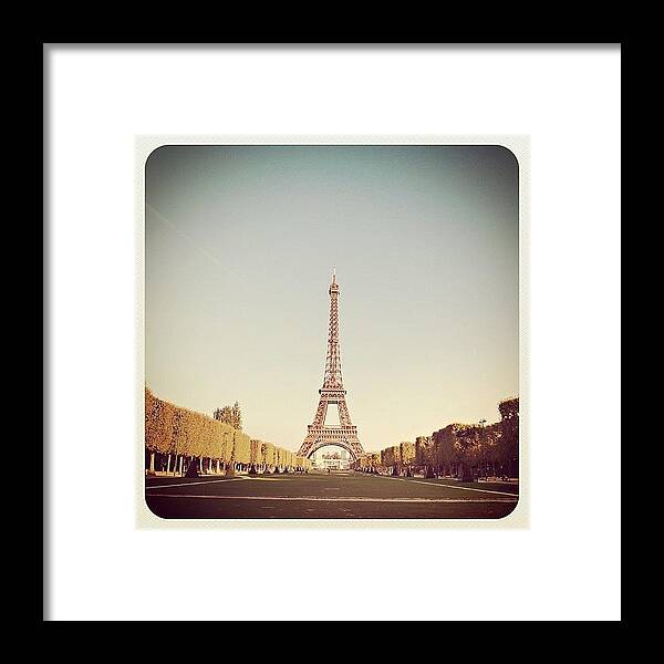 Eiffel Tower Framed Print featuring the photograph Eiffel Tower by Cathy Crawley