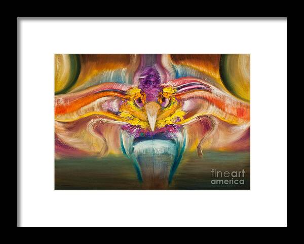 Fire Framed Print featuring the painting El Fenix by Aliosha Valle