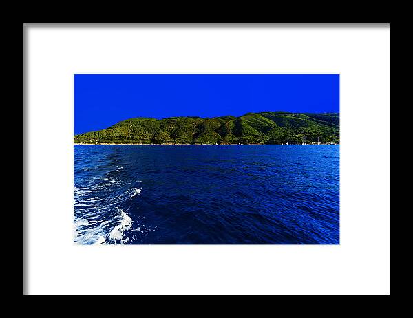 Isola D'elba Framed Print featuring the photograph ELBA ISLAND - Wave and hill - ph Enrico Pelos by Enrico Pelos