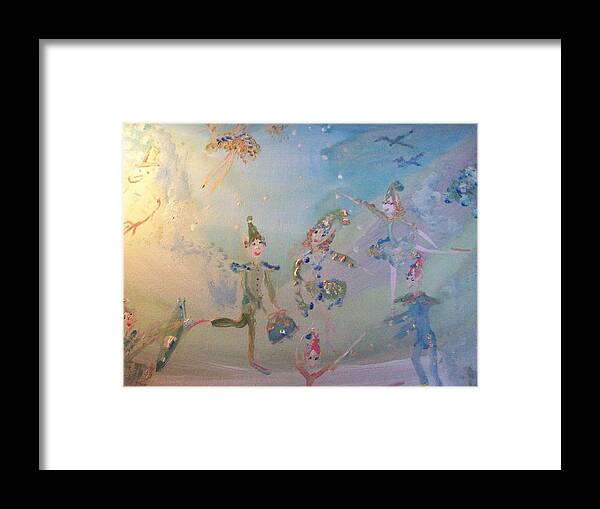 Elf Framed Print featuring the painting Elf the musical by Judith Desrosiers