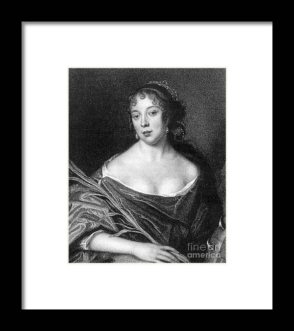 1666 Framed Print featuring the photograph Elizabeth St. Michel Pepys by Granger
