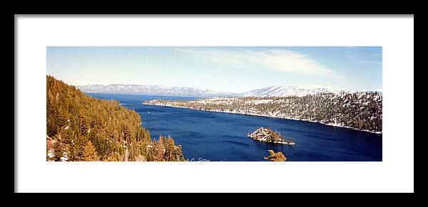 Emerald Bay Photographs Framed Print featuring the photograph Emerald Bay 2 by C Sitton