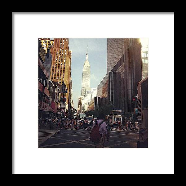 Empirestate Framed Print featuring the photograph Empire State by Amy Reid 💜