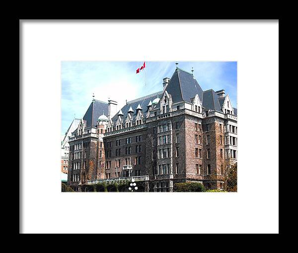 Victoria Framed Print featuring the photograph Empress Hotel by Kelly Manning