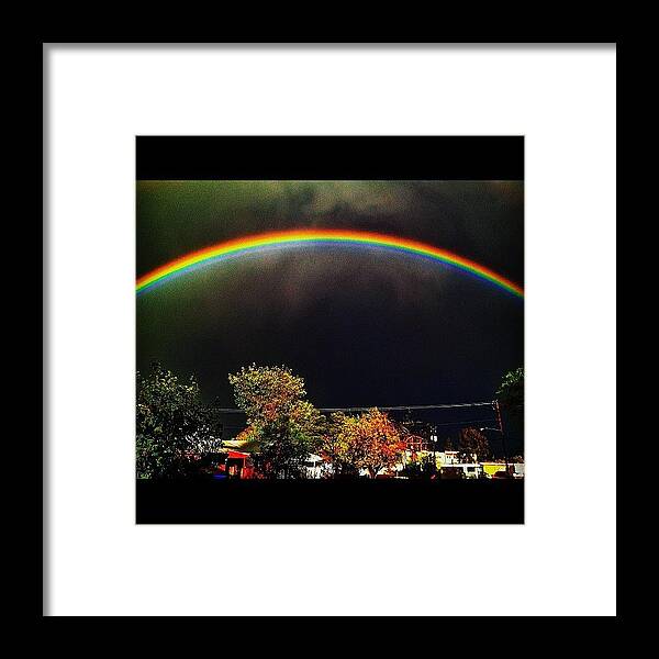 Rainbow Framed Print featuring the photograph End Of Days? #instagramaz #arizona by CactusPete AZ
