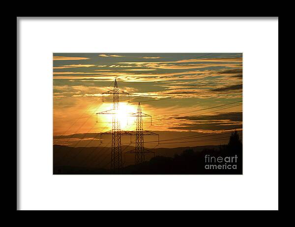 Energy Framed Print featuring the photograph Energy 1 by Bruno Santoro
