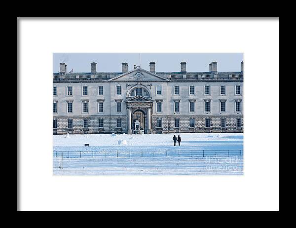 Building Framed Print featuring the photograph English winter by Andrew Michael