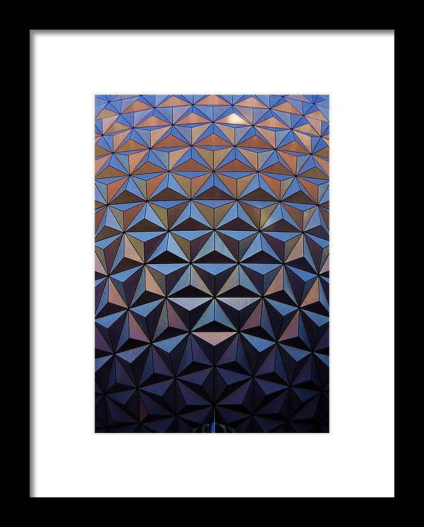 Epcot Framed Print featuring the photograph EPCOT Ball by Benjamin Yeager