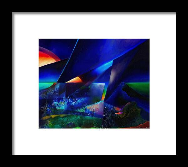 Equinox Framed Print featuring the painting Equinox by Wolfgang Schweizer