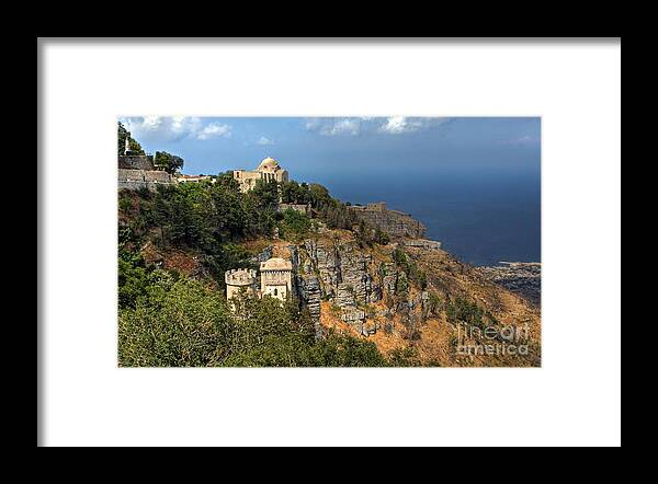 Europe Framed Print featuring the photograph Erice Sicily Italy by Anik Messier