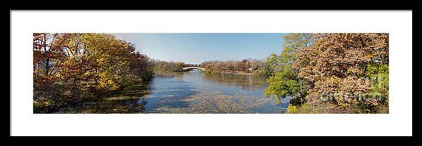 Erie Canal Framed Print featuring the photograph Erie Canal Panorama by William Norton