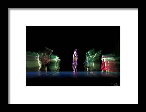 Dance Framed Print featuring the photograph Escaping dancers by Raffaella Lunelli