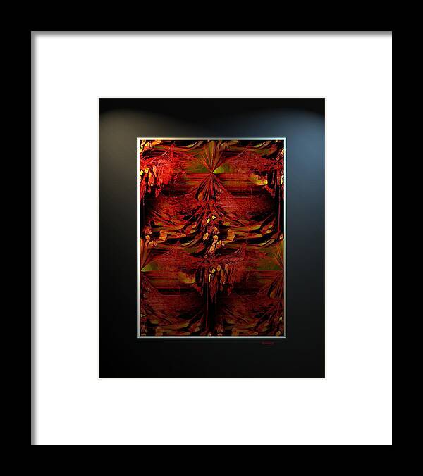 Abstract Framed Print featuring the digital art Ess-Y by Ines Garay-Colomba