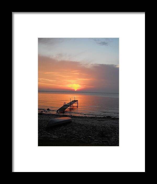Kayaking Framed Print featuring the photograph Evening Rest by Carrie Godwin