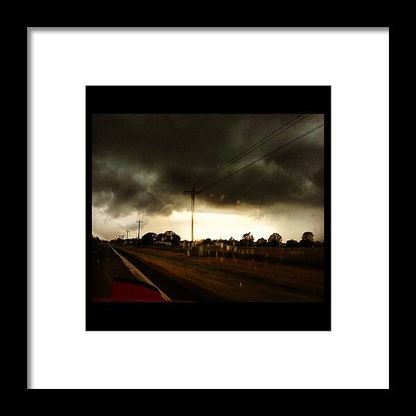  Framed Print featuring the photograph Evening Storms In Texas by Dana Coplin