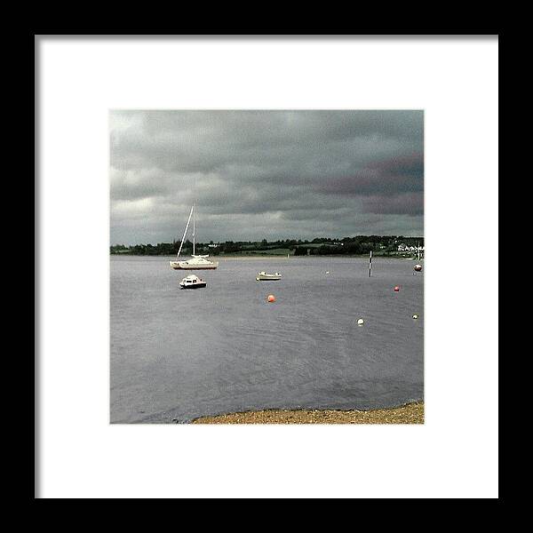 Harbourside Framed Print featuring the photograph #exmouth #devon #instaquay #harbour by Kevin Zoller