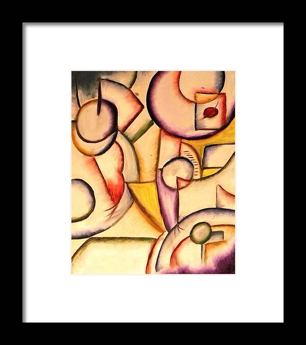 Cafe Framed Print featuring the painting Expressions in Art Cafe by Etta Harris
