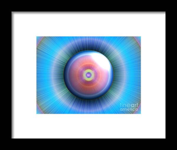 Eye Framed Print featuring the digital art Eye by Nicholas Burningham