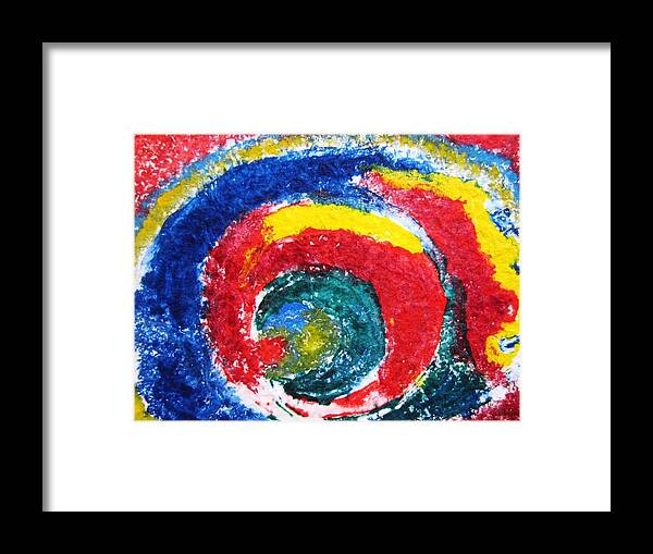  Framed Print featuring the mixed media Eye of the Storm by Aimee Bruno
