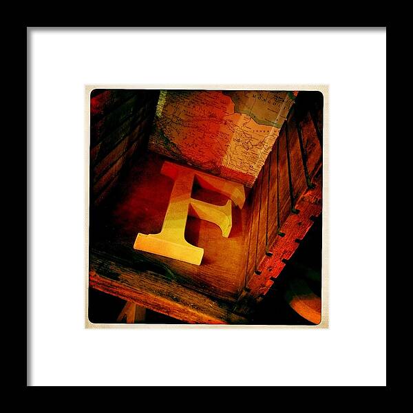 F Framed Print featuring the photograph F for Frank by Lori Knisely