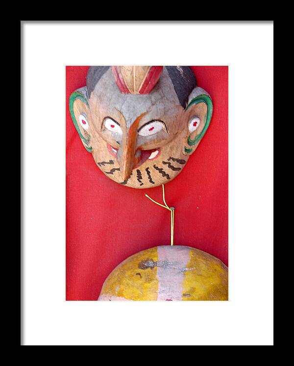 Photographs From Nepal Framed Print featuring the photograph Face Mask-5 by Anand Swaroop Manchiraju