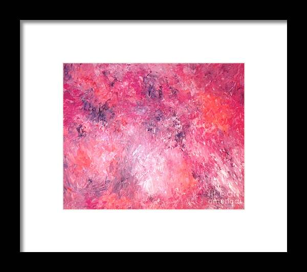 Abstract Framed Print featuring the painting Fairy Dance by Etta Harris