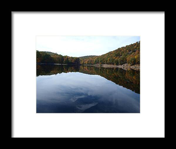 Blue Framed Print featuring the photograph Fall by Ellen Lewis