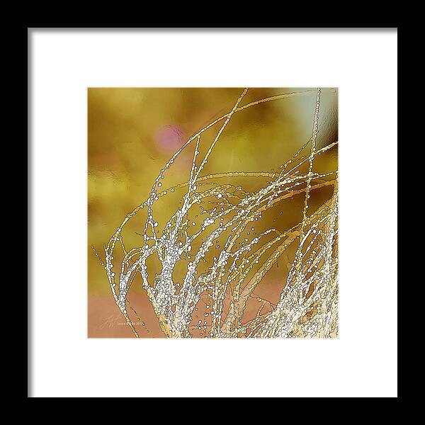Grass Framed Print featuring the painting Fall Grass by Artist and Photographer Laura Wrede