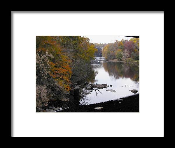 Orange Framed Print featuring the photograph Fall on the Brandywinew by Emery Graham