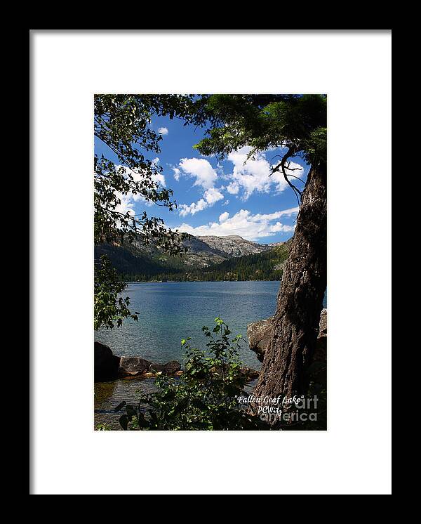Tahoe Framed Print featuring the photograph Fallen Leaf Lake by Patrick Witz