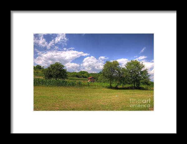 House Framed Print featuring the photograph Farm house by Dejan Jovanovic