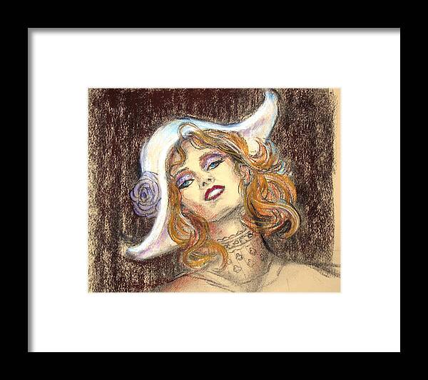 Fashion Framed Print featuring the drawing Fashion Drawing by Sue Halstenberg