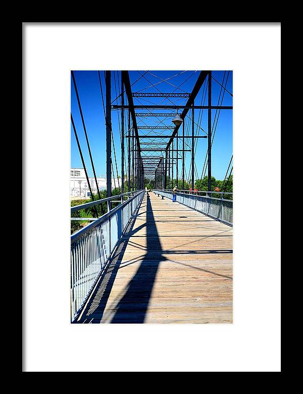 Bridge Framed Print featuring the photograph Faust Street Bridge by Antonia Citrino