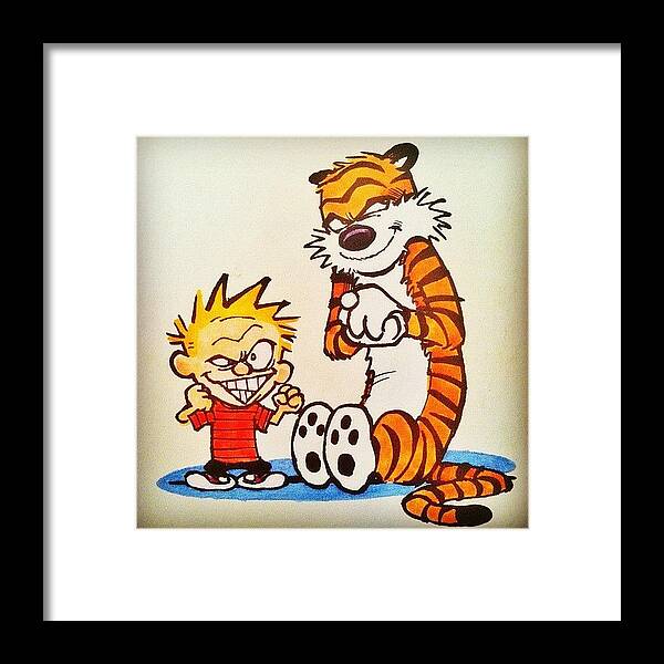 Funny Framed Print featuring the photograph Fav Cartoon Of All by Loghan Call
