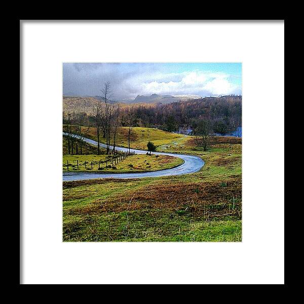 Landscape Framed Print featuring the photograph February in the Lakes by Nic Squirrell