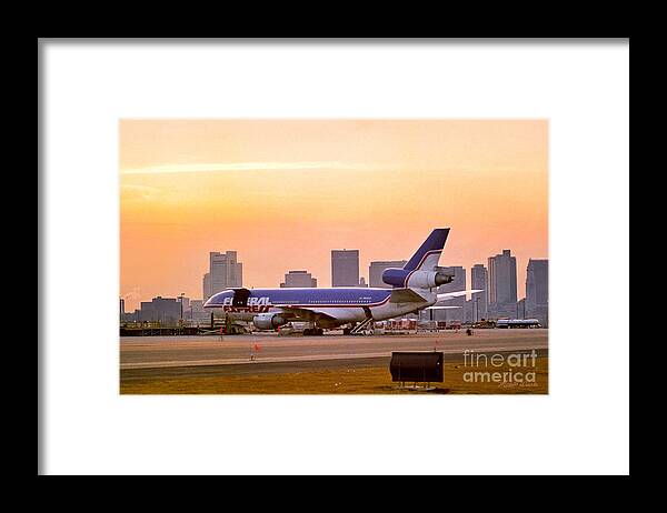 Federal Express Framed Print featuring the photograph Federal Express Boston Ramp 1985 by Michelle Constantine