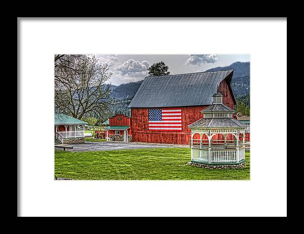 Hdr Framed Print featuring the photograph Feeling Patriotic by Brad Granger