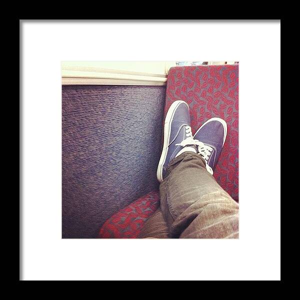Fakevans Framed Print featuring the photograph Feet On The Seat Is So Rebel #feet by Tyler泰勒 🐯